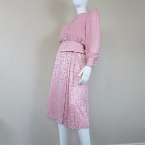 Vintage Richard Warren Pink Skirt & Blouse Set